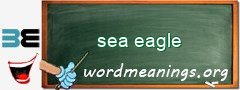 WordMeaning blackboard for sea eagle